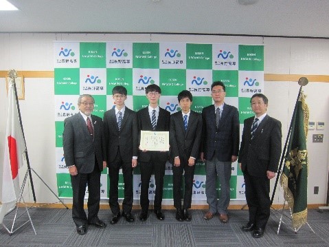 サイバーセキュリティ同好会に国立高等専門学校機構学生表彰理事長表彰